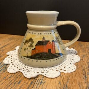 📍🧡Warren Kimble for Otagiri – American Folk Art Ceramic Pitcher